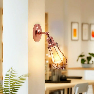 Retro Rose Gold Wall Lamp
